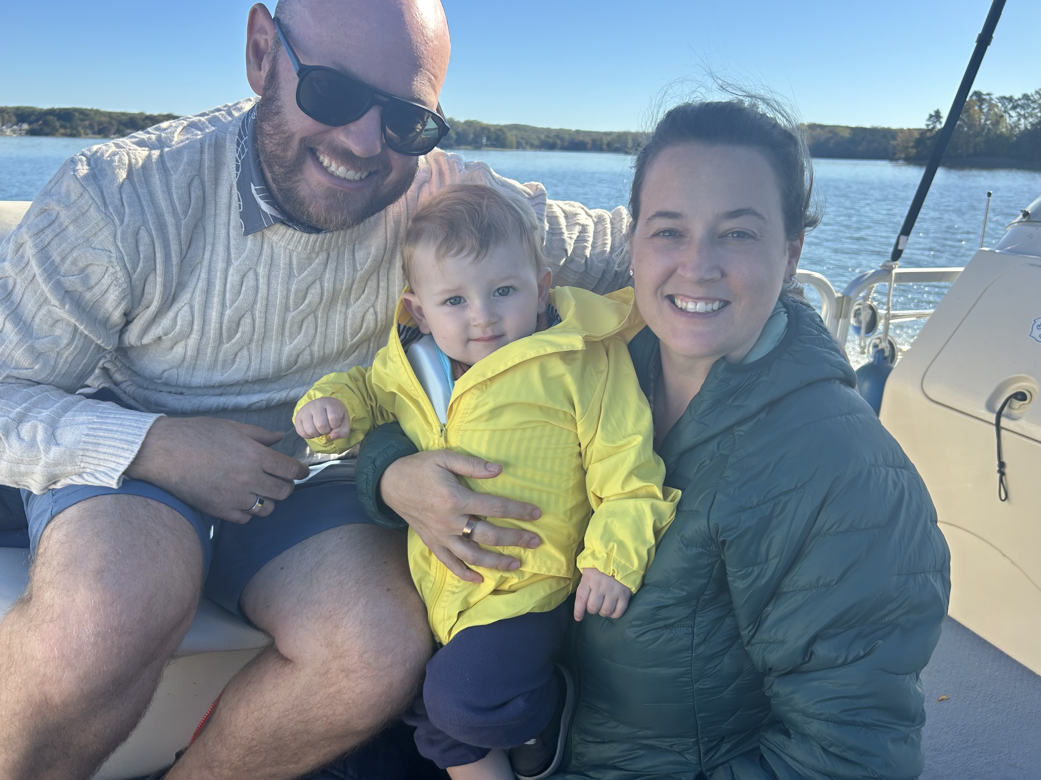 Family boat day at Smith Mountain Lake